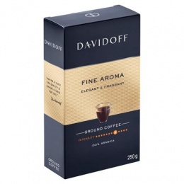 Kávé, pörkölt, őrölt, 250 g, DAVIDOFF "Fine Aroma"